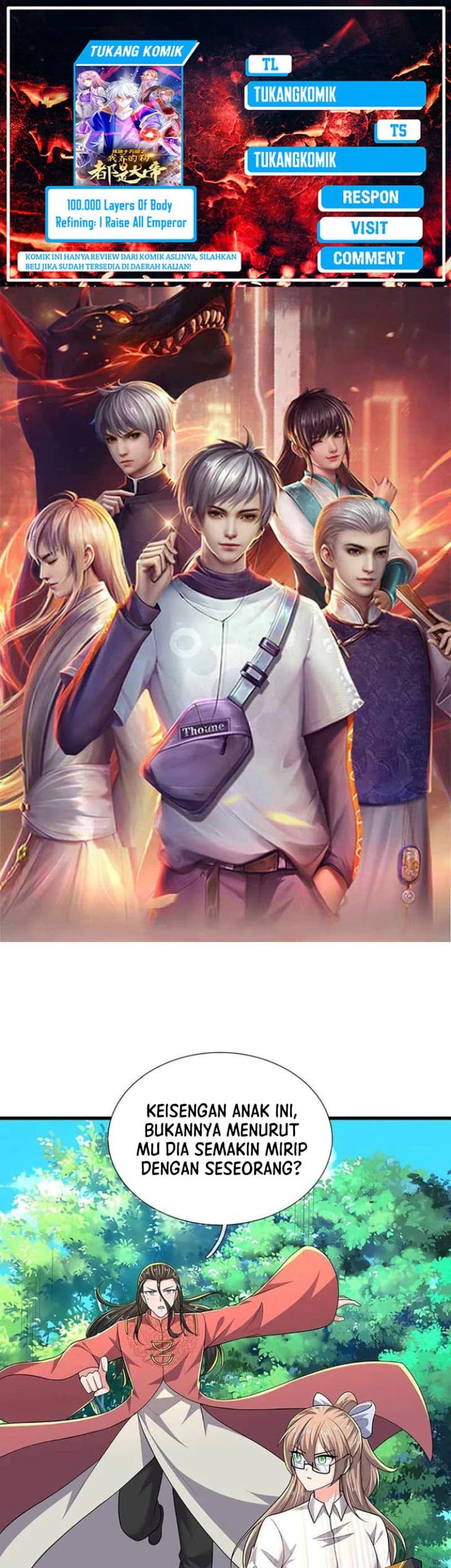 Komik 100.000 Layers Of Body Refining: I Raise All Emperor Chapter 386 gambar 1