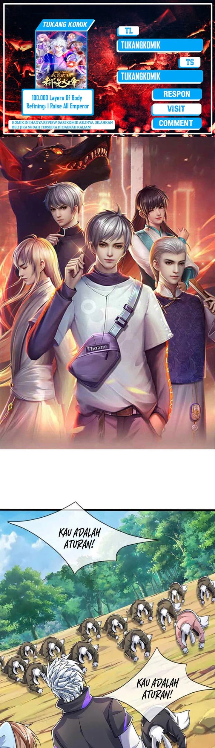 Komik 100.000 Layers Of Body Refining: I Raise All Emperor Chapter 387 gambar 1