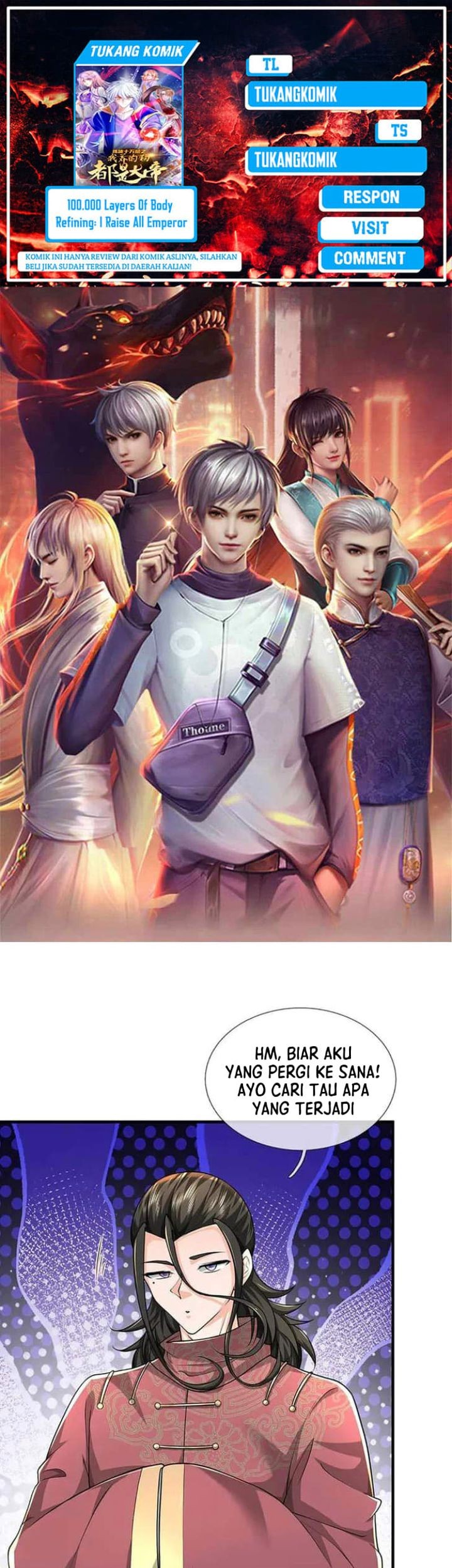 Komik 100.000 Layers Of Body Refining: I Raise All Emperor Chapter 389 gambar 1