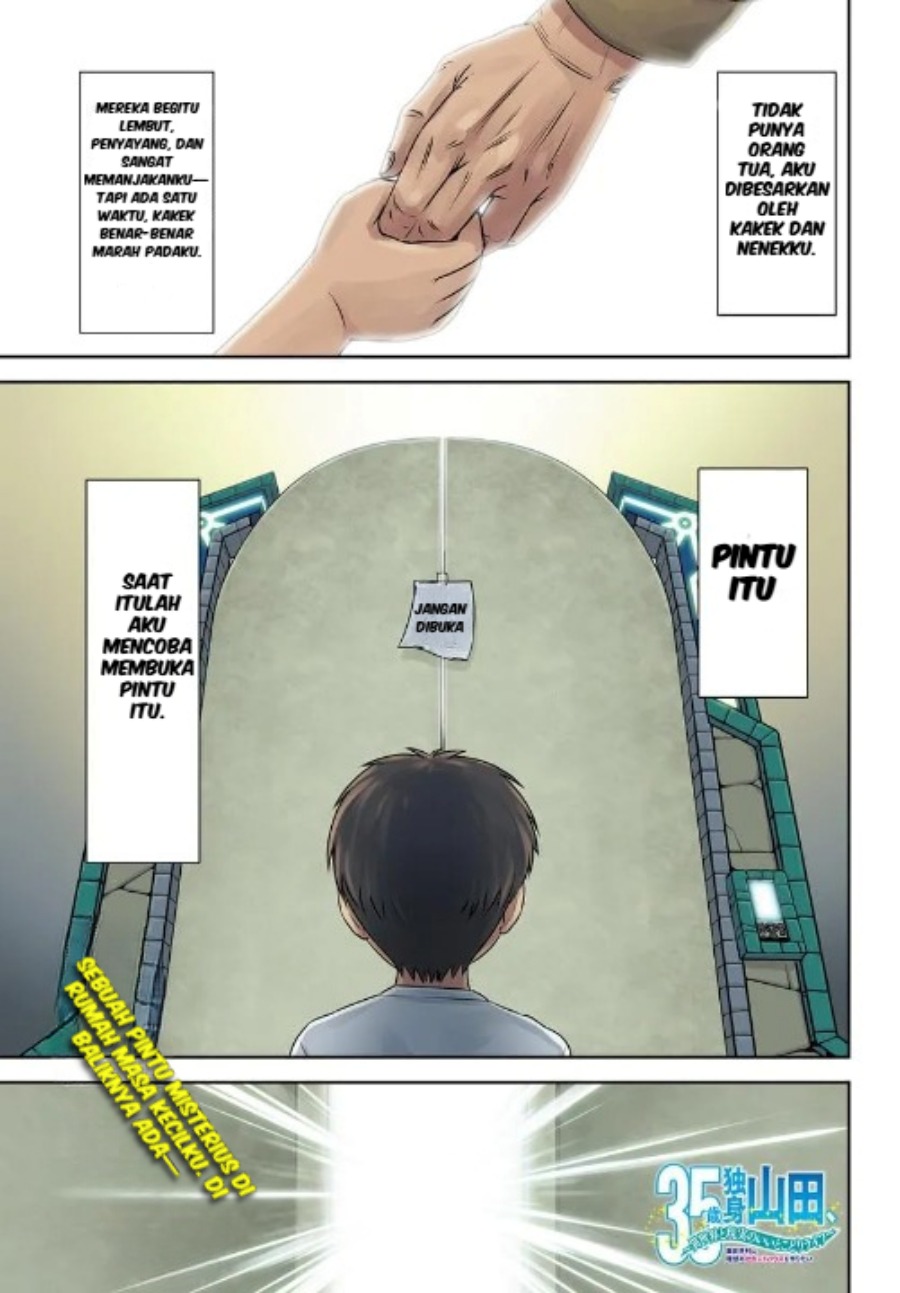 Komik 35-sai dokushin Yamada, isekai mura ni risou no sekando hausu o tsukuritai 〜 isekai to genjitsu no ii tokodori raifu 〜 Chapter 1.1 gambar 1