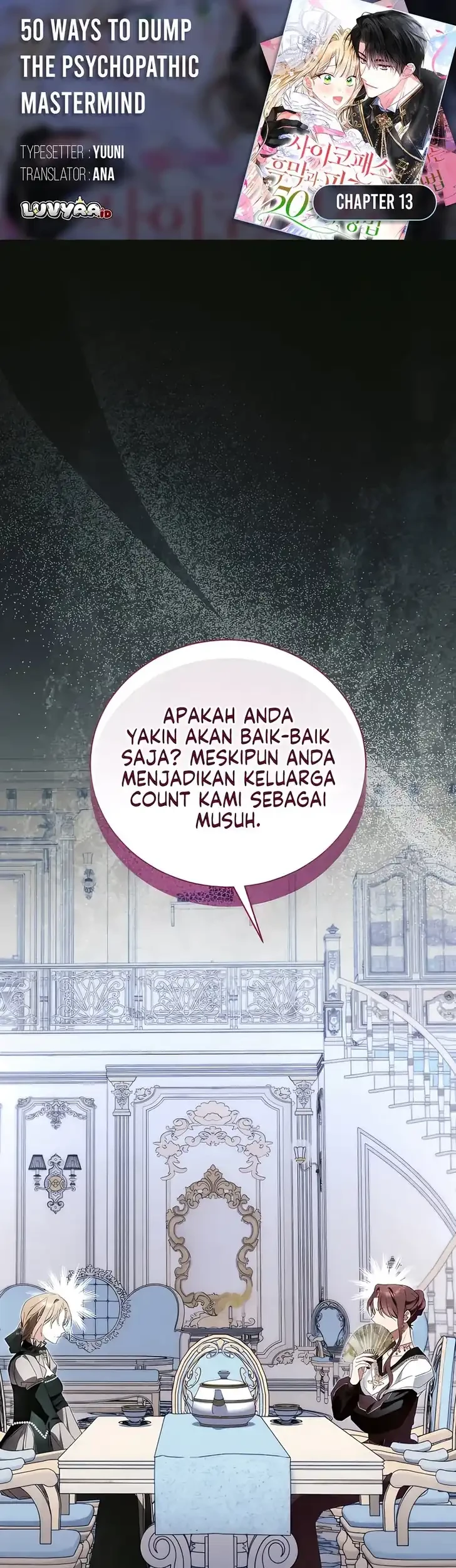 Komik 50 Ways to Dump the Psychopathic Mastermind Chapter 13 gambar 1