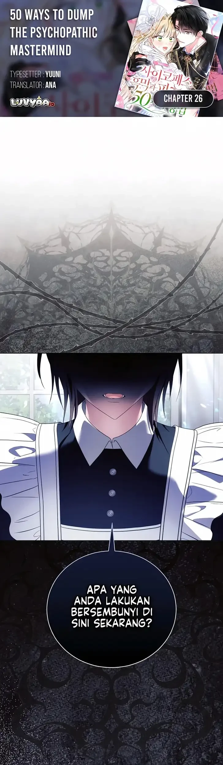 Komik 50 Ways to Dump the Psychopathic Mastermind Chapter 26 gambar 1