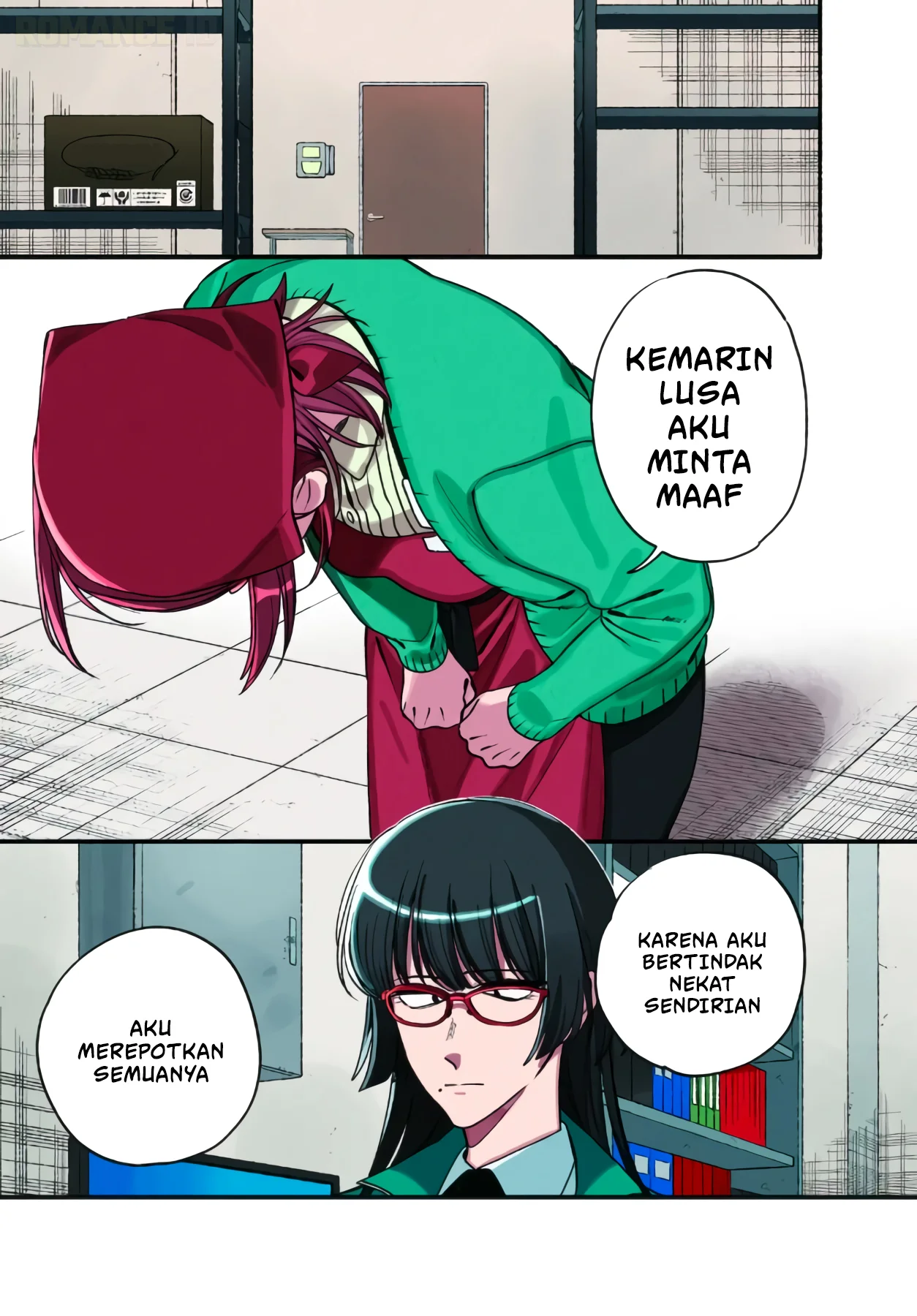 Manga A Story About Smoking at the Back of the Supermarket Chapter 63 gambar 2