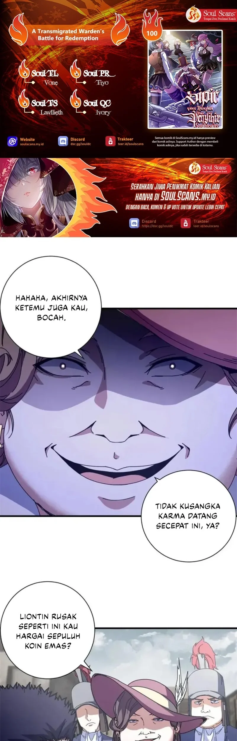 Komik A Transmigrated Warden’s Battle for Redemption Chapter 100 gambar 1