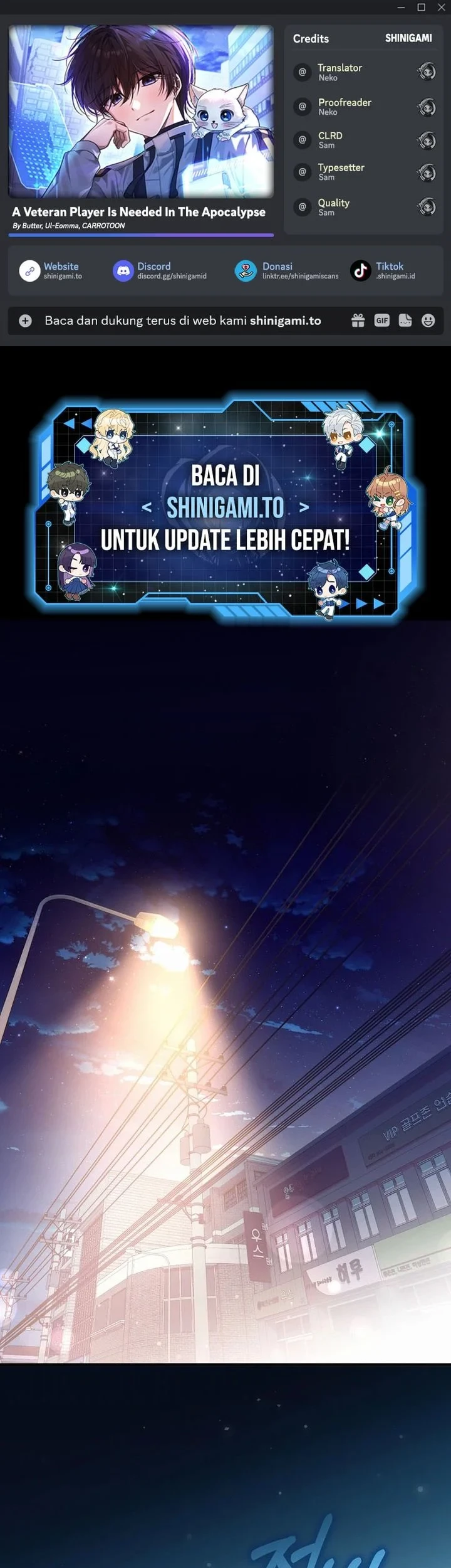Komik A Veteran Player Is Needed In The Apocalypse Chapter 1 gambar 1