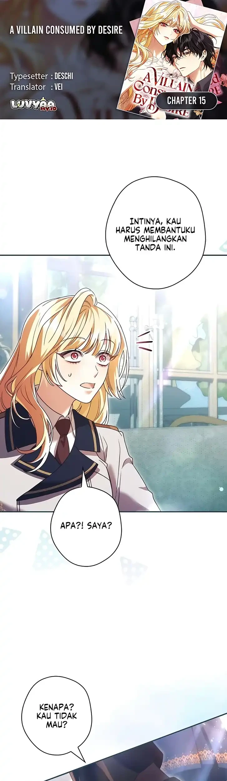 Komik A Villain Consumed by Desire Chapter 15 gambar 1
