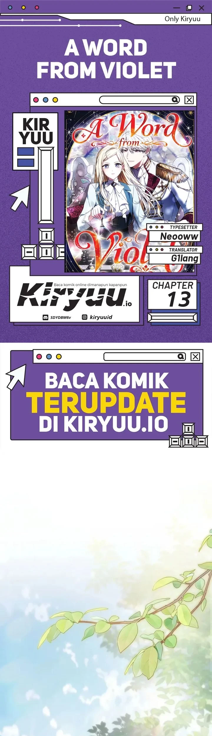 Komik A Word from Violet Chapter 13 gambar 1