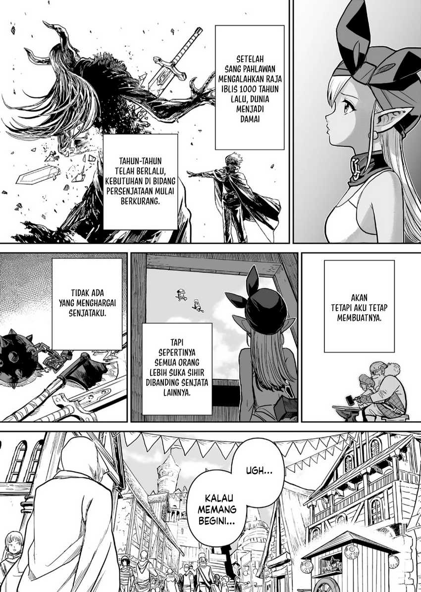 Abandoned: The Hero Who’s So Strong He Breaks Every Weapon, and the Elf Weaponsmith Chapter 1 - Halaman 18