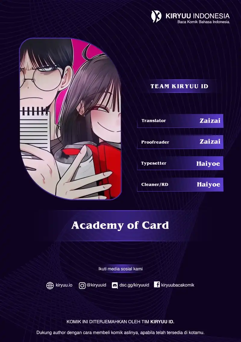 Komik Academy of Card Chapter 3 gambar 1
