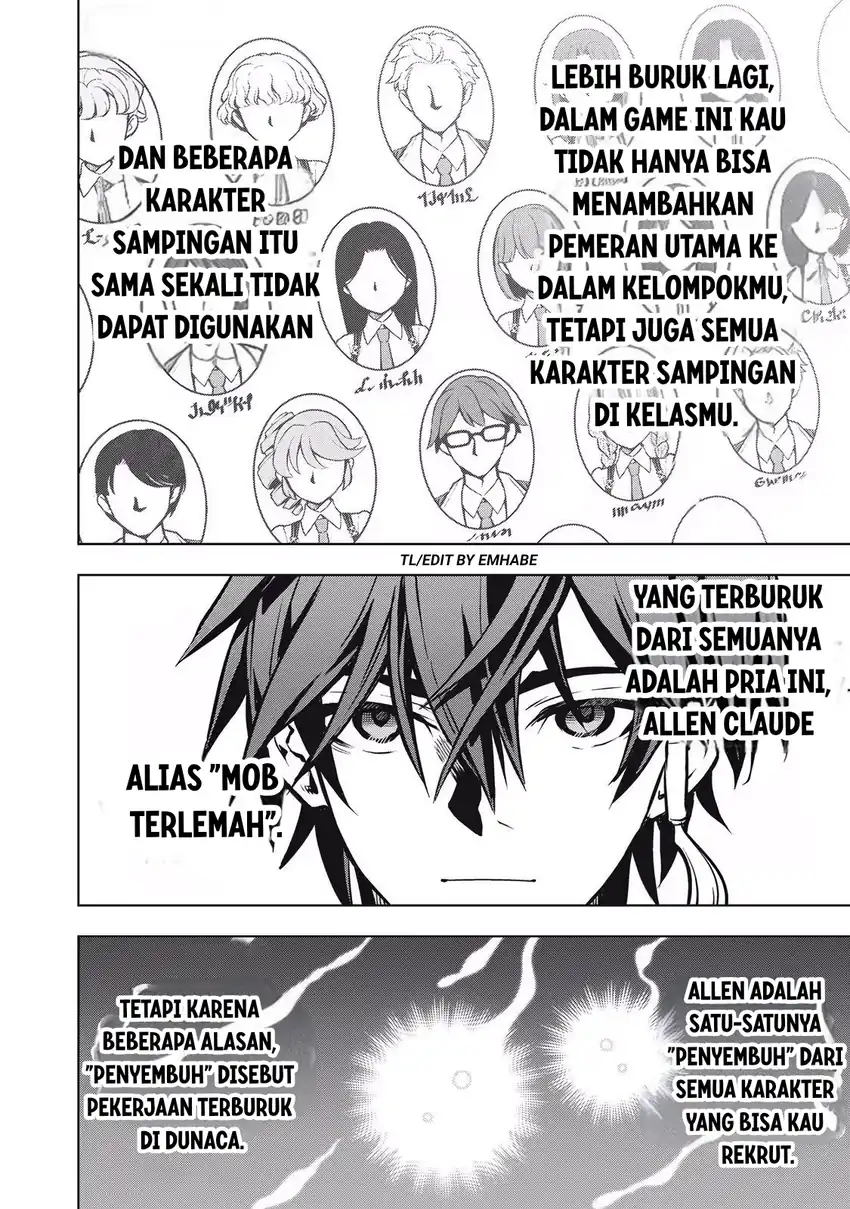 Academy Saikyou no Mob Healer: Shinigee Sekai no Mob ni Tensei Shita Ore wa, Hazure Job [Healer] to Gensaku Chishiki de Musou Suru Chapter 1.1 - Halaman 22