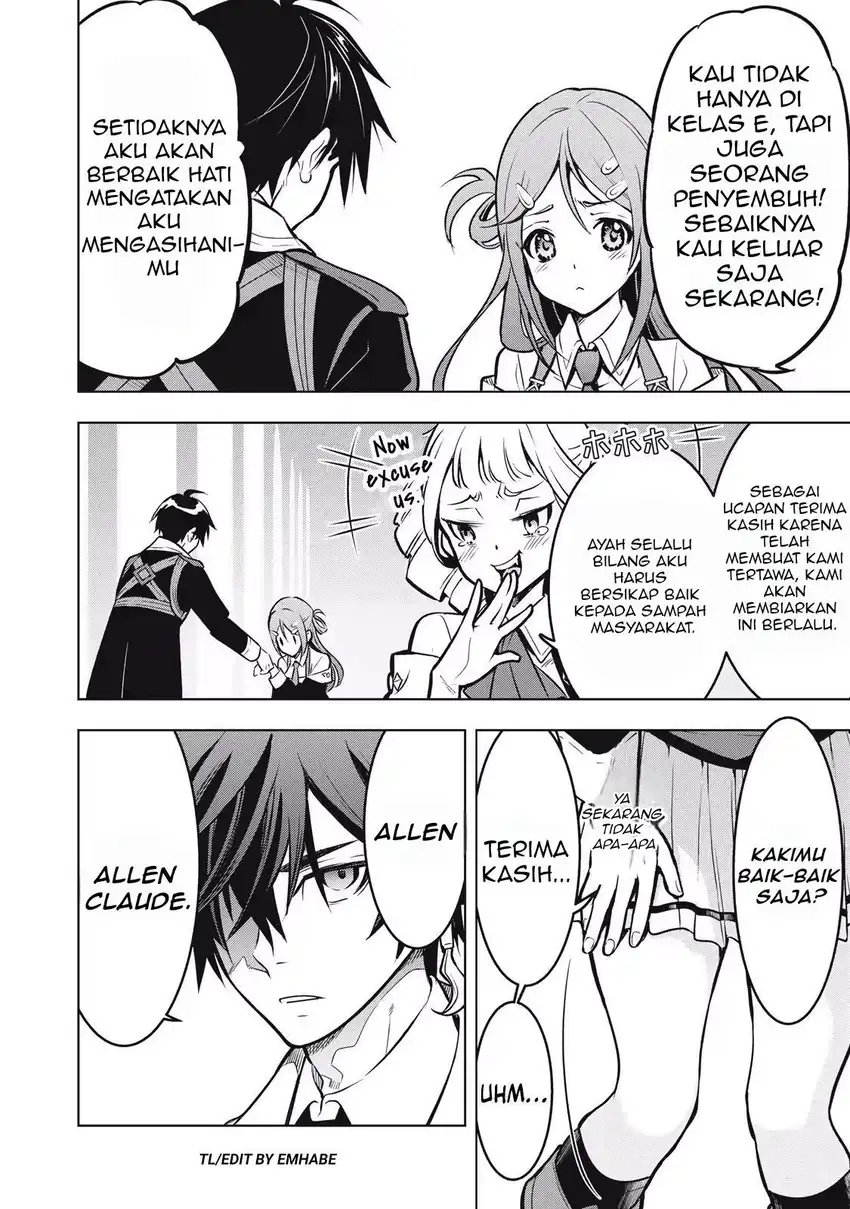 Academy Saikyou no Mob Healer: Shinigee Sekai no Mob ni Tensei Shita Ore wa, Hazure Job [Healer] to Gensaku Chishiki de Musou Suru Chapter 1.1 - Halaman 28