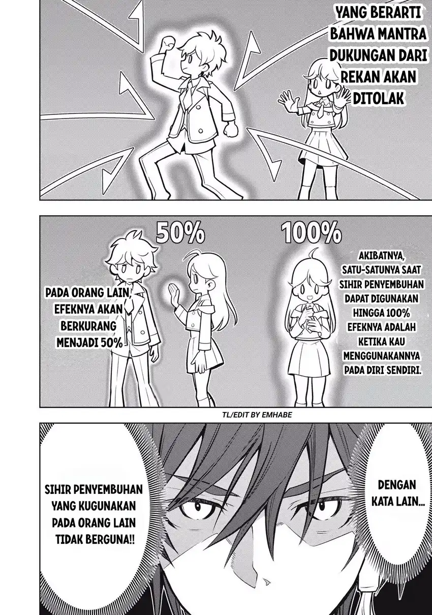Academy Saikyou no Mob Healer: Shinigee Sekai no Mob ni Tensei Shita Ore wa, Hazure Job [Healer] to Gensaku Chishiki de Musou Suru Chapter 1.1 - Halaman 32