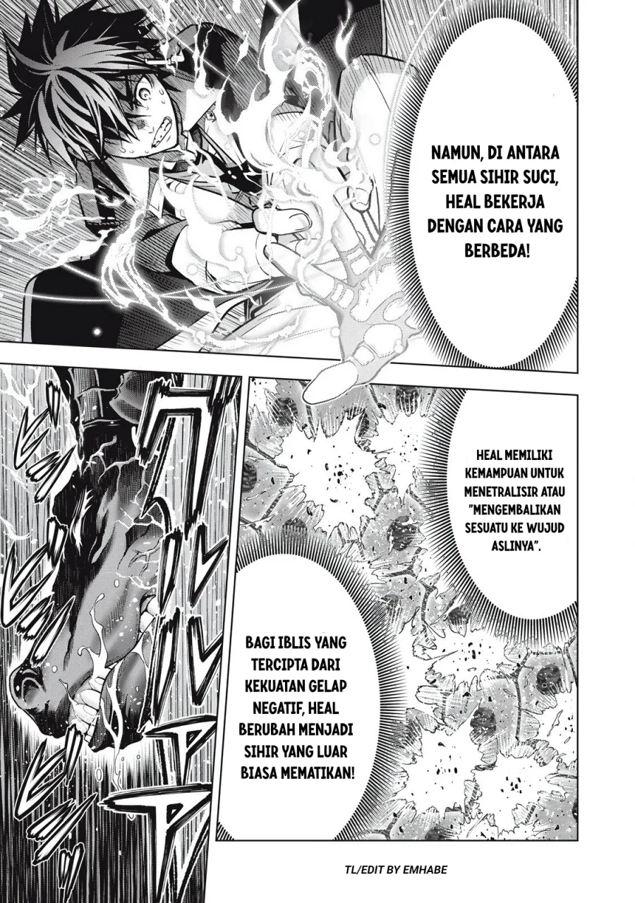 Academy Saikyou no Mob Healer: Shinigee Sekai no Mob ni Tensei Shita Ore wa, Hazure Job [Healer] to Gensaku Chishiki de Musou Suru Chapter 3.1 - Halaman 14