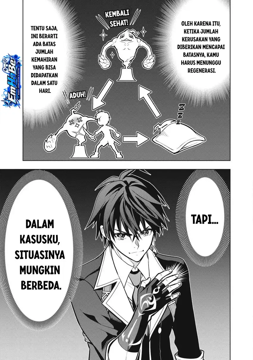 Academy Saikyou no Mob Healer: Shinigee Sekai no Mob ni Tensei Shita Ore wa, Hazure Job [Healer] to Gensaku Chishiki de Musou Suru Chapter 6.1 - Halaman 9