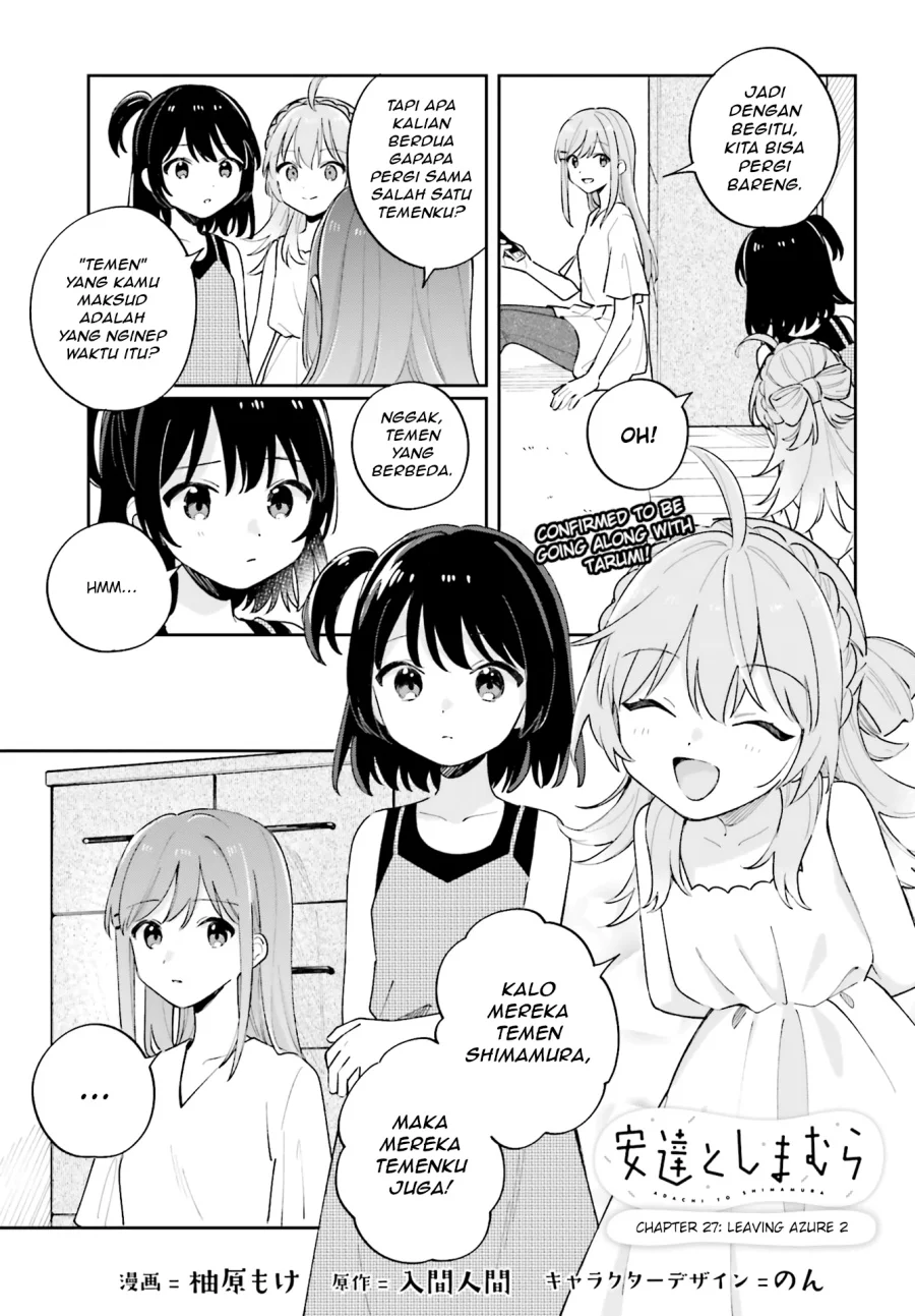 Komik Adachi to Shimamura (YUZUHARA Moke) Chapter 27.2 gambar 1