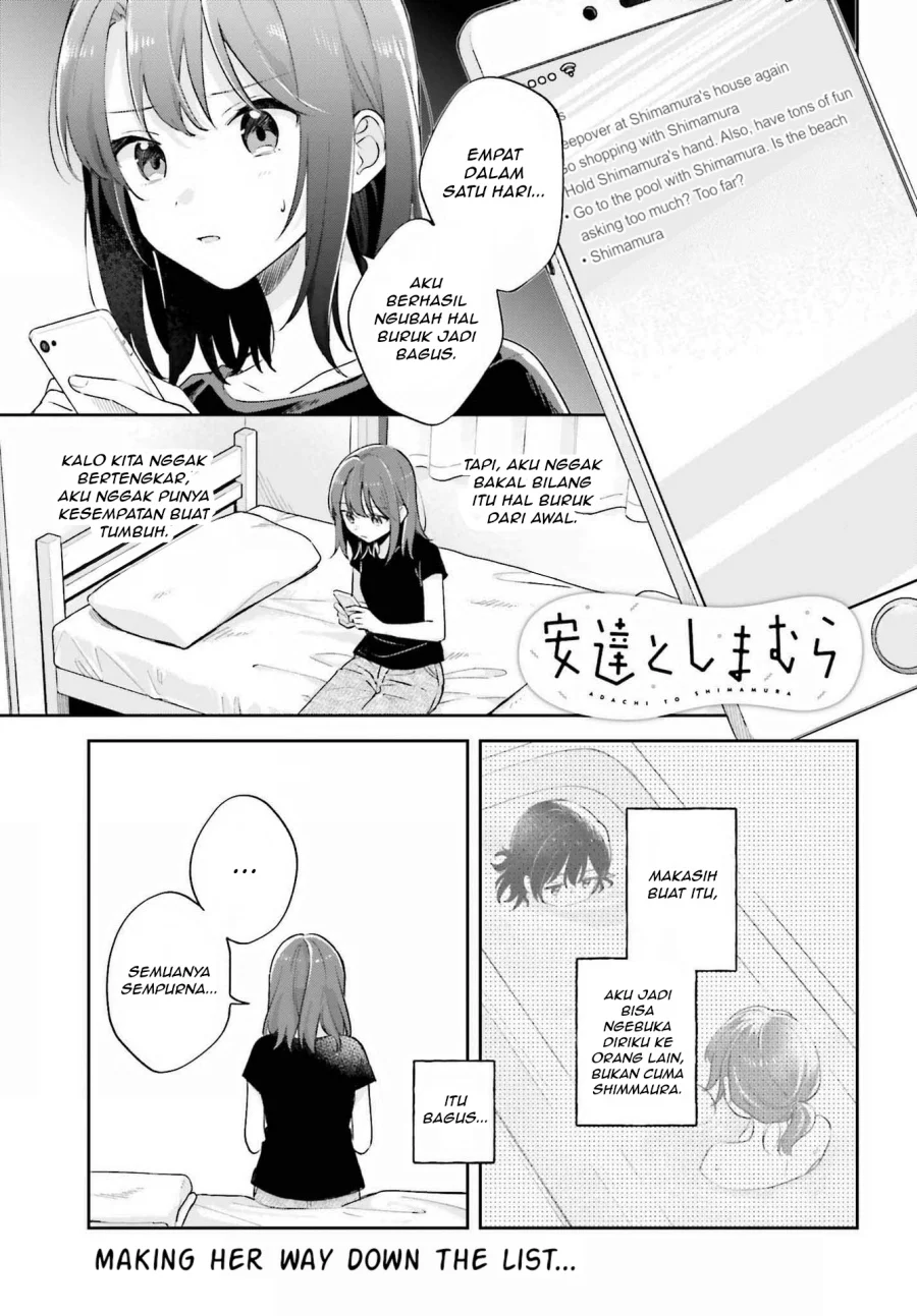 Komik Adachi to Shimamura (YUZUHARA Moke) Chapter 33.1 gambar 1