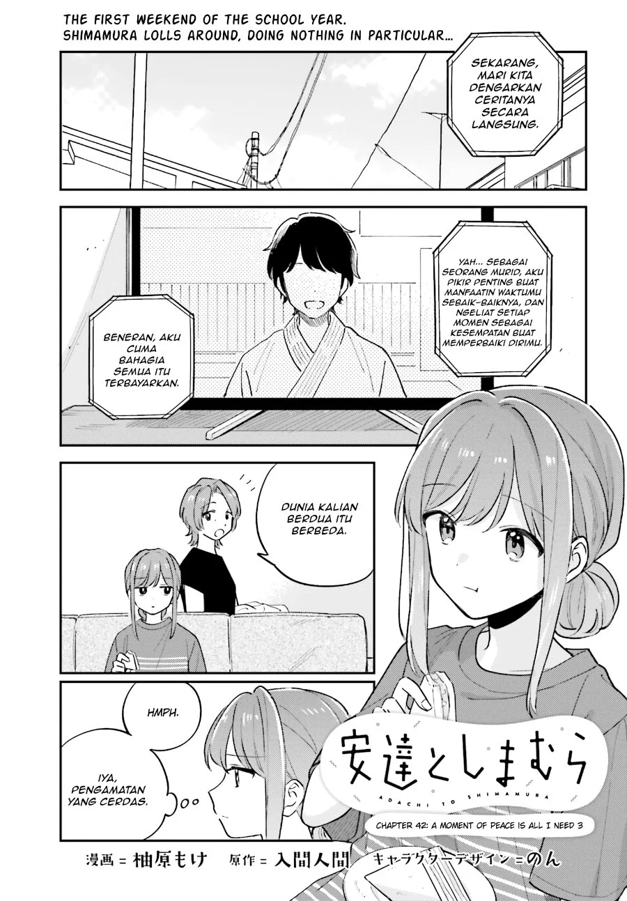 Komik Adachi to Shimamura (YUZUHARA Moke) Chapter 42 gambar 1