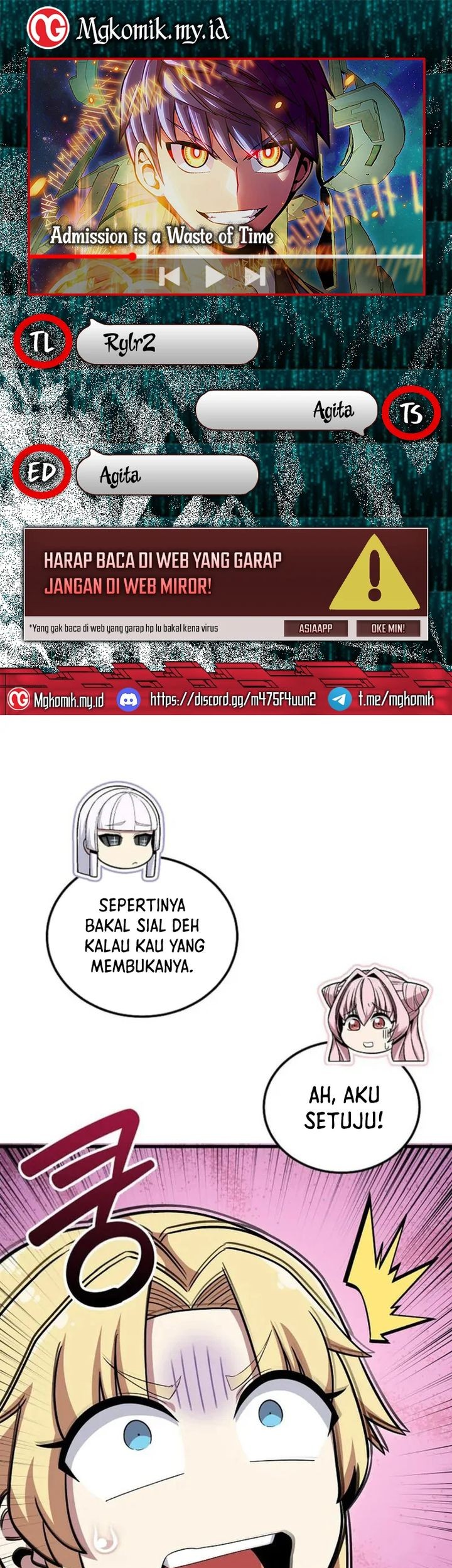 Komik Admission is a Waste of Time Chapter 44 gambar 1