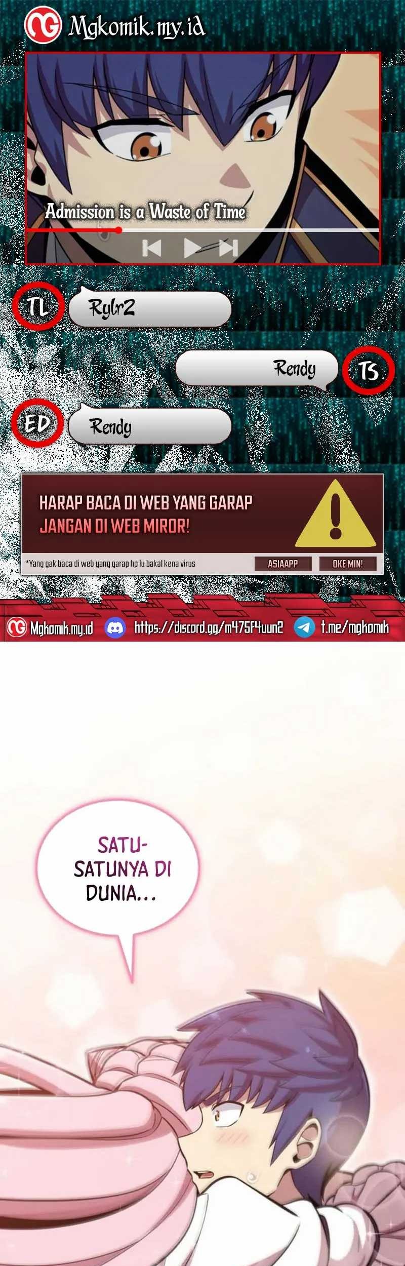 Komik Admission is a Waste of Time Chapter 50 gambar 1