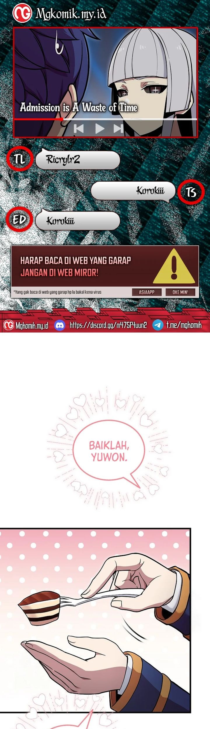 Komik Admission is a Waste of Time Chapter 52 gambar 1