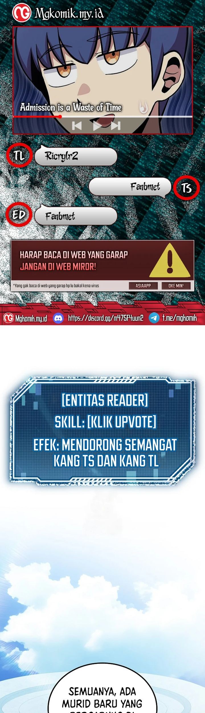 Komik Admission is a Waste of Time Chapter 54 gambar 1