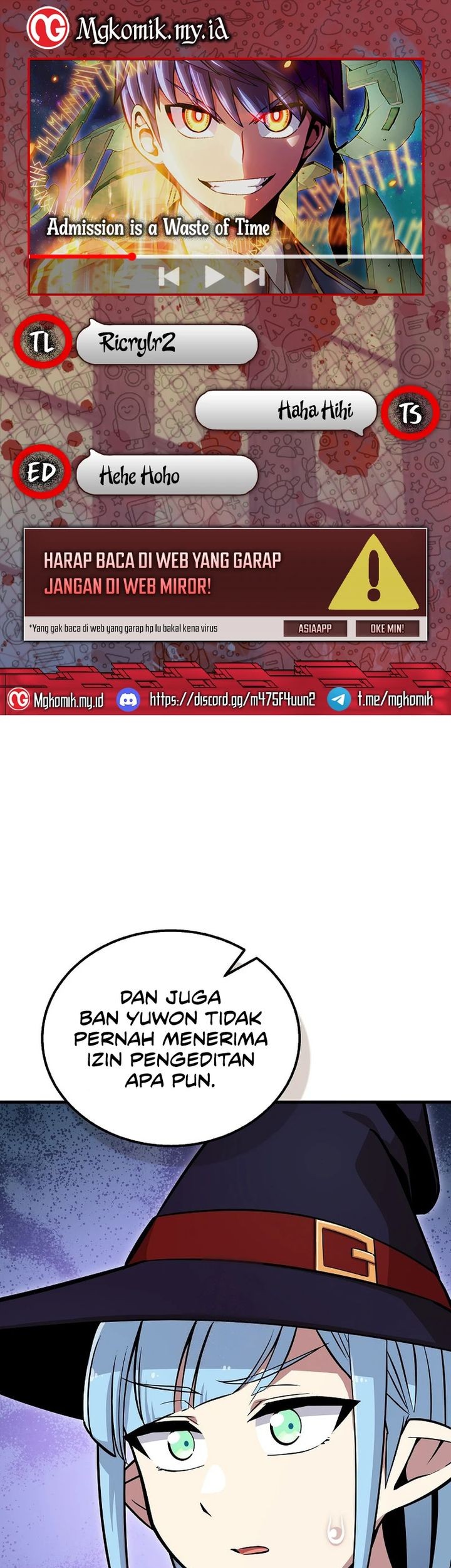Komik Admission is a Waste of Time Chapter 55 gambar 1