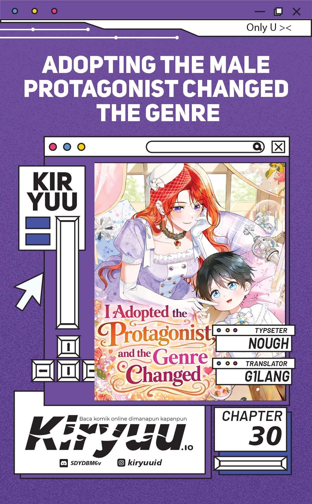 Komik Adopting the Male Protagonist Changed the Genre Chapter 30 gambar 1
