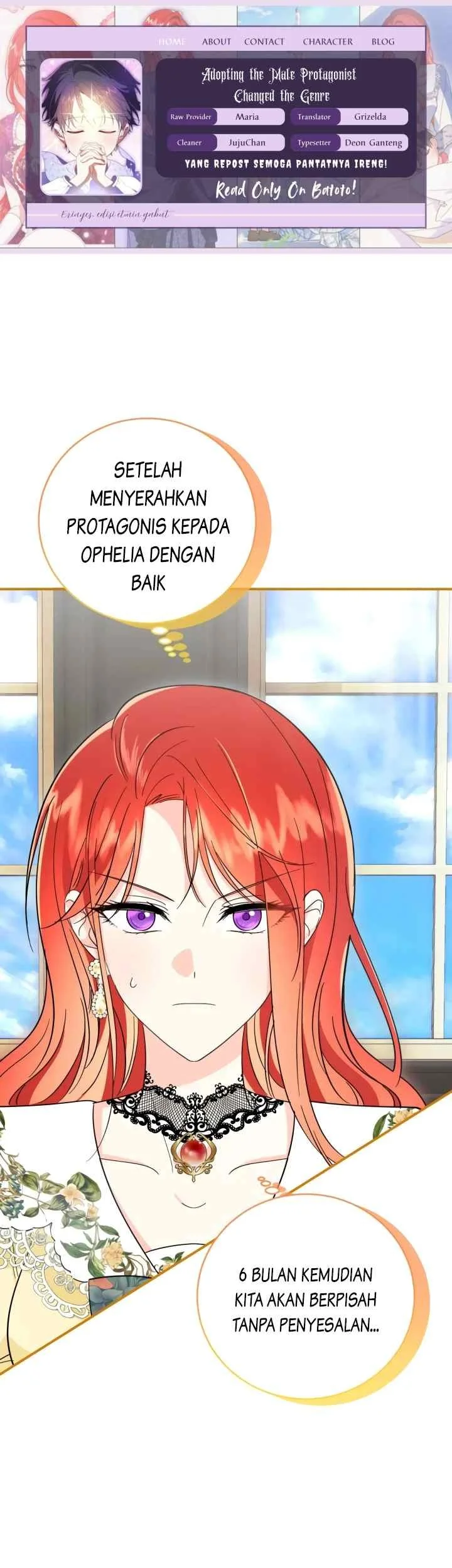 Komik Adopting the Male Protagonist Changed the Genre Chapter 4 gambar 1