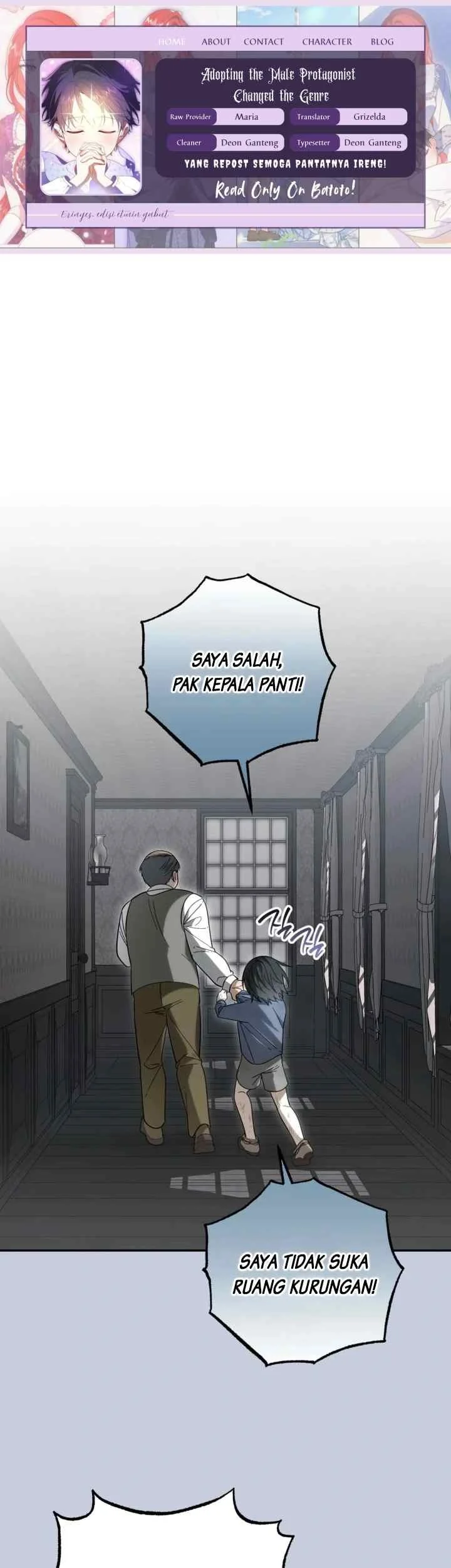 Komik Adopting the Male Protagonist Changed the Genre Chapter 6 gambar 1