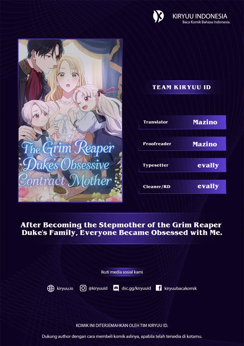 Komik After Becoming the Stepmother of the Grim Reaper Duke's Family, Everyone Became Obsessed with Me. Chapter 1 gambar 1