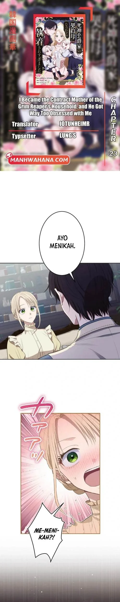 Komik After Becoming the Stepmother of the Grim Reaper Duke's Family, Everyone Became Obsessed with Me. Chapter 23 gambar 1