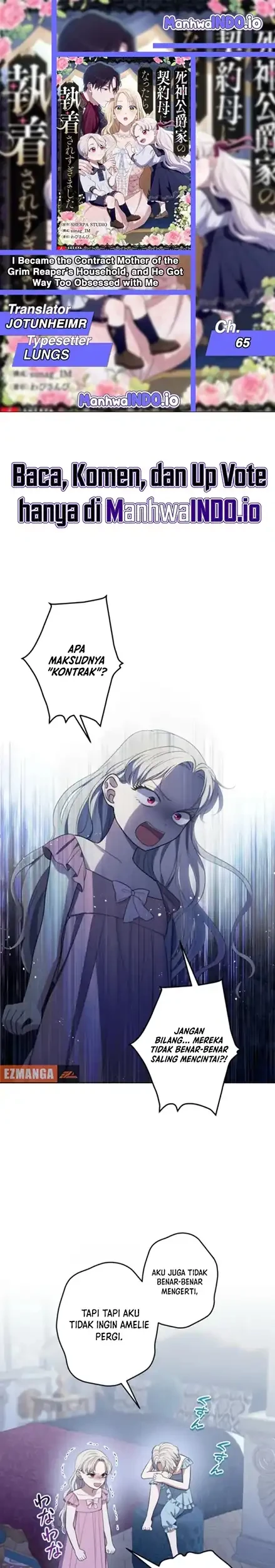 Komik After Becoming the Stepmother of the Grim Reaper Duke's Family, Everyone Became Obsessed with Me. Chapter 65 gambar 1