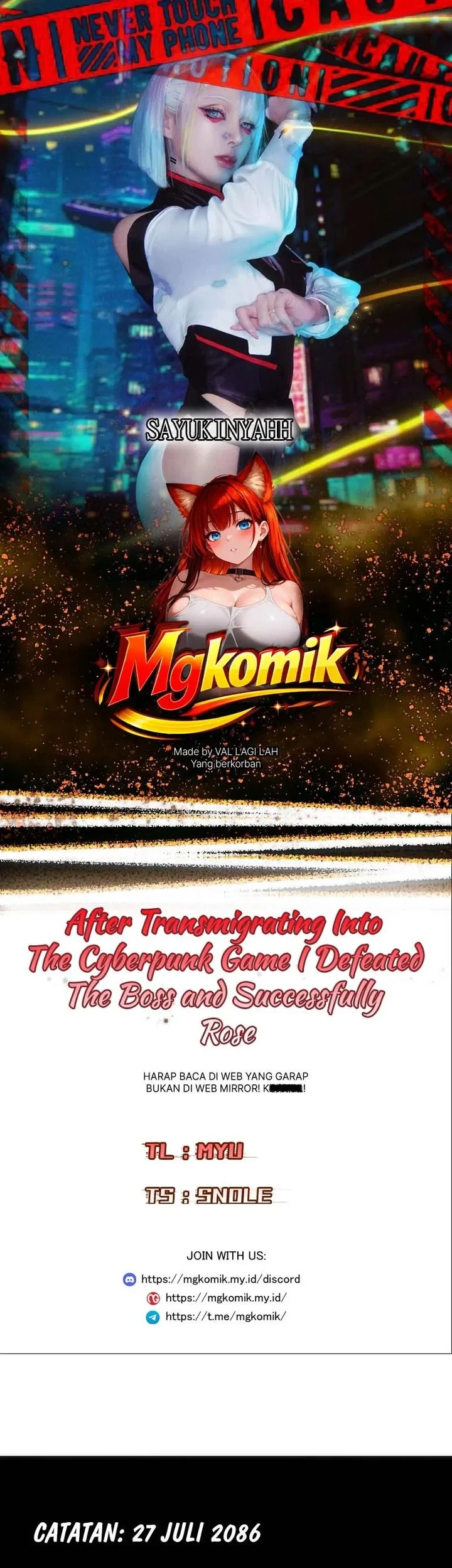 Komik After Transmigrating into the Cyberpunk Game, I Defeated the BOSS and Successfully Rose to the Top Chapter 1 gambar 1