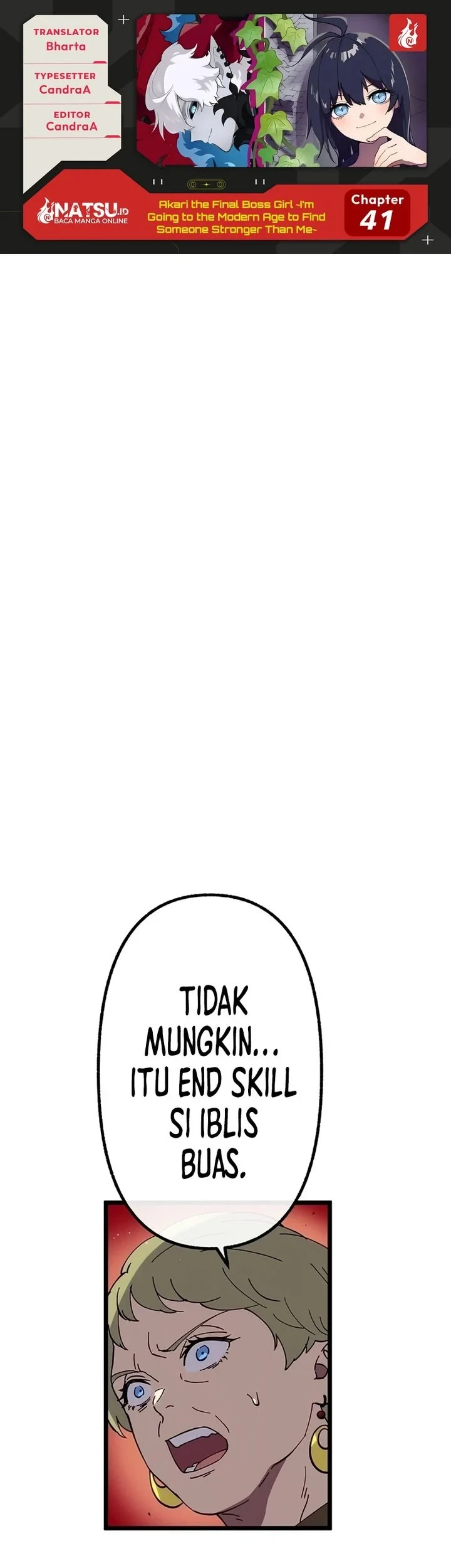 Komik Akari the Final Boss Girl ~I'm Going to the Modern Age to Find Someone Stronger Than Me~ Chapter 41 gambar 1