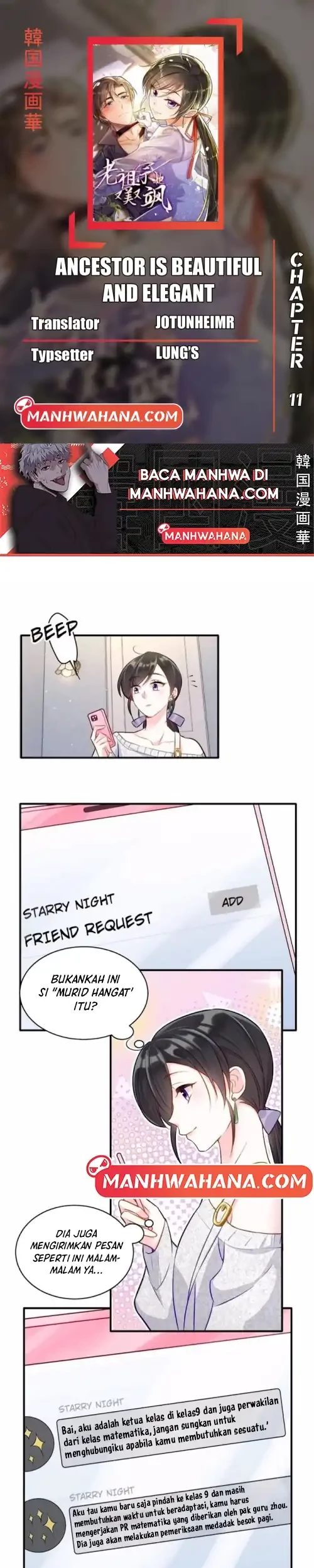 Komik Ancestor is beautiful and elegant Chapter 11 gambar 1