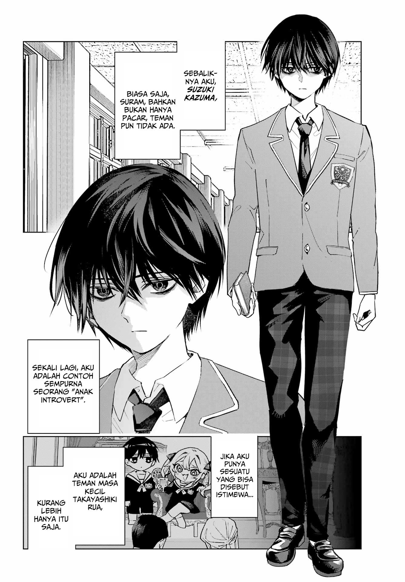 Anta to Osananajimitte dake demo Iyananoni! ~Zekkou kara Hajimaru S-kyuu Bishoujo to no Gakuen Nariagari Seikatsu~ Chapter 1 - Halaman 4