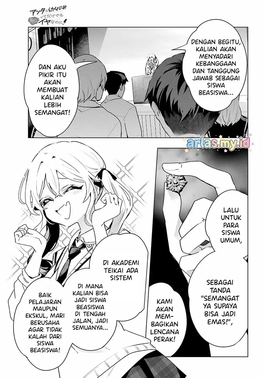 Anta to Osananajimitte dake demo Iyananoni! ~Zekkou kara Hajimaru S-kyuu Bishoujo to no Gakuen Nariagari Seikatsu~ Chapter 11 - Halaman 14