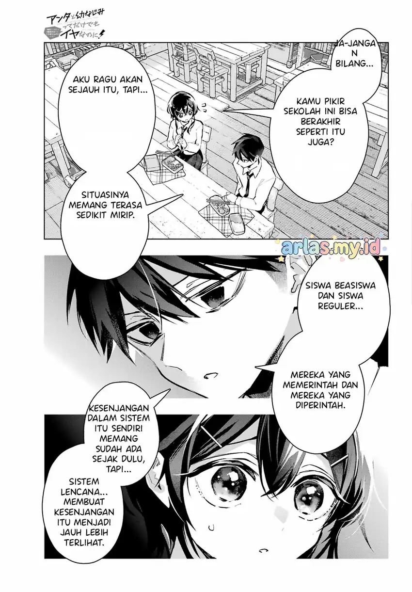 Anta to Osananajimitte dake demo Iyananoni! ~Zekkou kara Hajimaru S-kyuu Bishoujo to no Gakuen Nariagari Seikatsu~ Chapter 12 - Halaman 16
