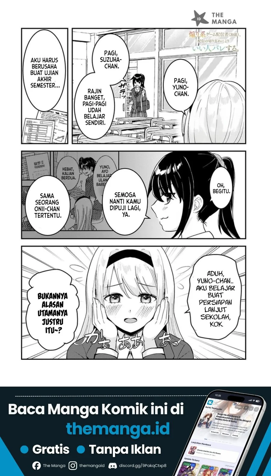Manga Aorikei Game Haishinsha (20-sai), Haishin no Kiri Wasure ni Yori Ii Hito Bare Suru. Chapter 12 gambar 2