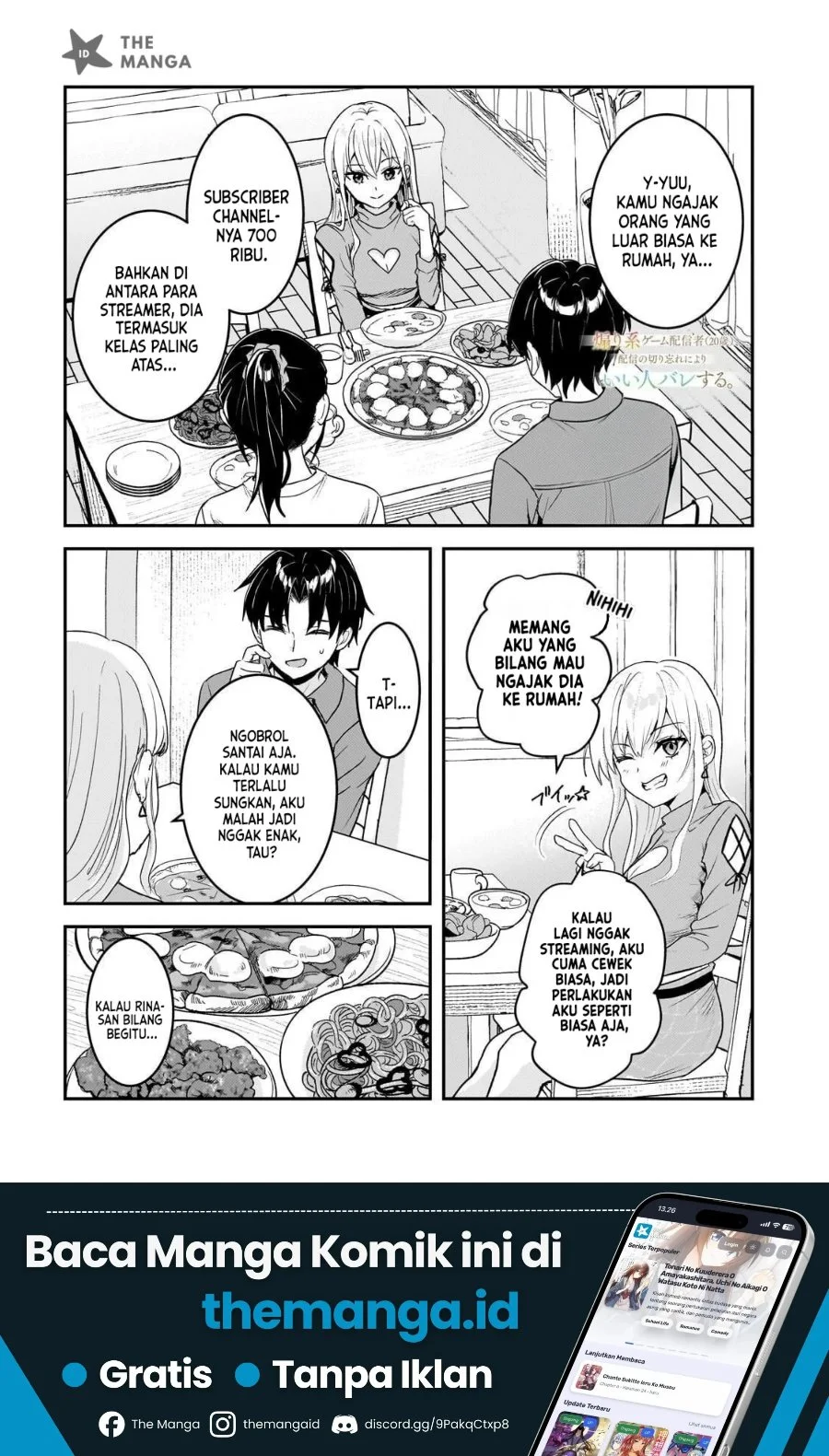 Manga Aorikei Game Haishinsha (20-sai), Haishin no Kiri Wasure ni Yori Ii Hito Bare Suru. Chapter 13 gambar 2