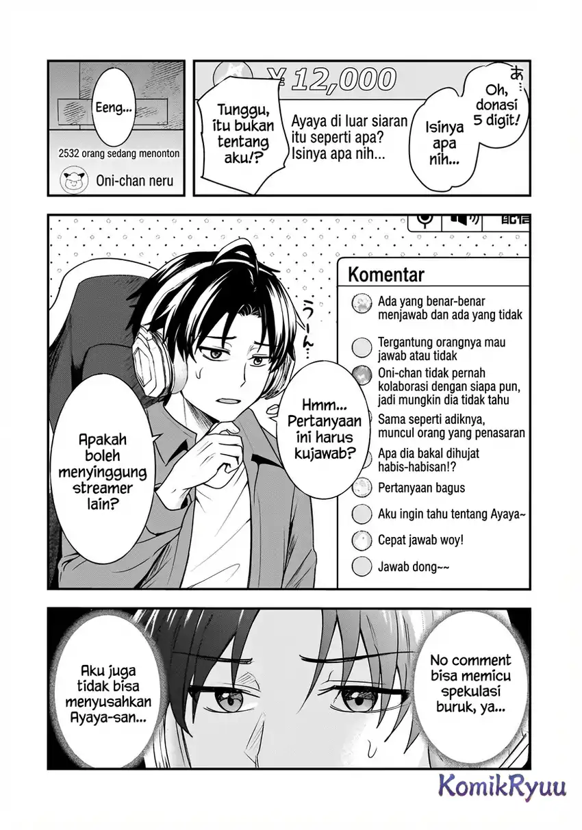 Aorikei Game Haishinsha (20-sai), Haishin no Kiri Wasure ni Yori Ii Hito Bare Suru. Chapter 6 - Halaman 22