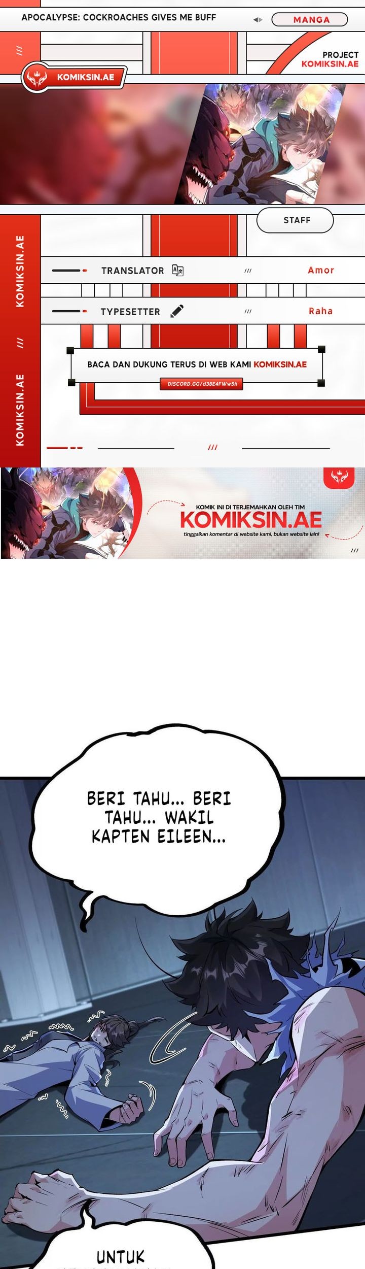 Komik Apocalypse: Cockroaches Gives Me Buff Chapter 10 gambar 1