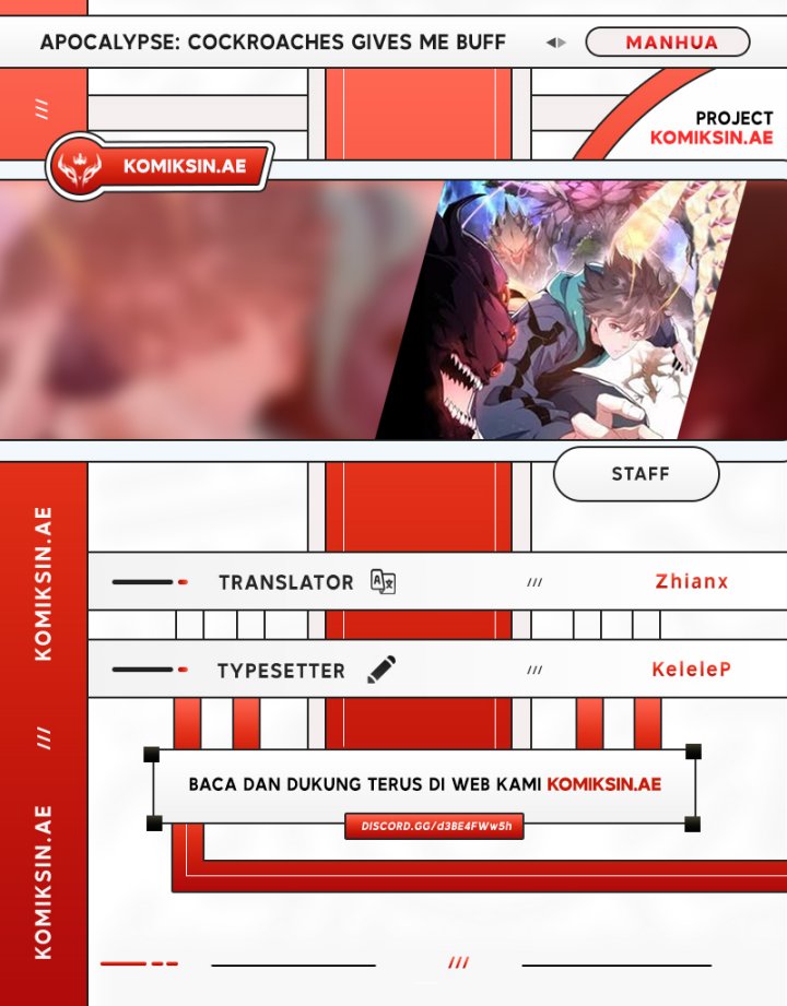 Komik Apocalypse: Cockroaches Gives Me Buff Chapter 29 gambar 1