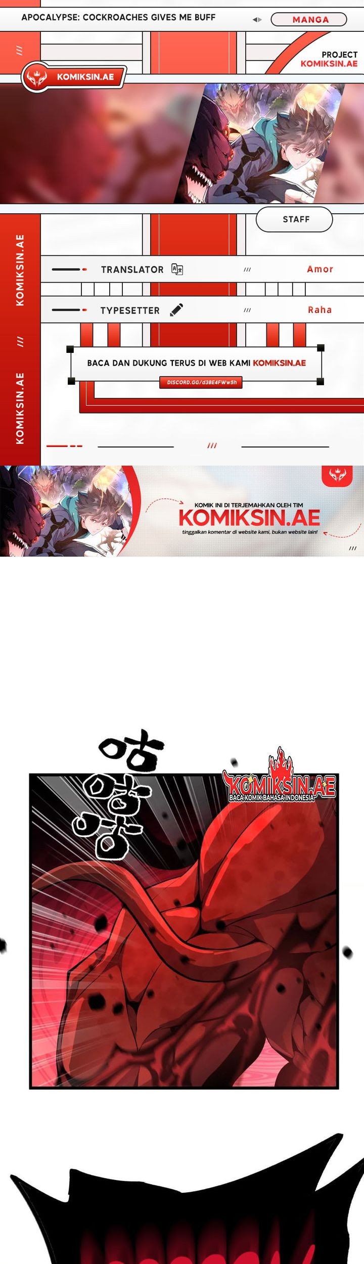Komik Apocalypse: Cockroaches Gives Me Buff Chapter 9 gambar 1