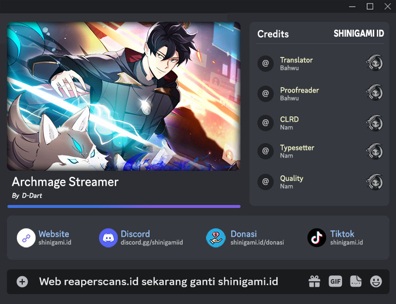 Archmage Streamer Chapter 55 halaman 1