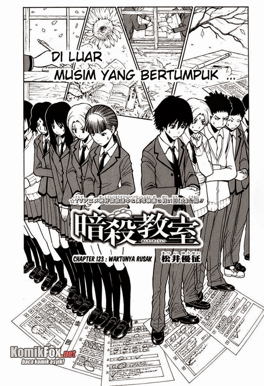 Komik Assassination Classroom Chapter 123 gambar 1