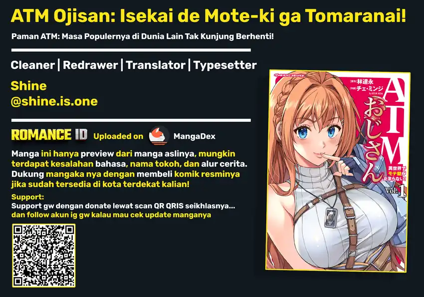 Komik ATM Ojisan: Isekai de Mote-ki ga Tomaranai! Chapter 2 gambar 1