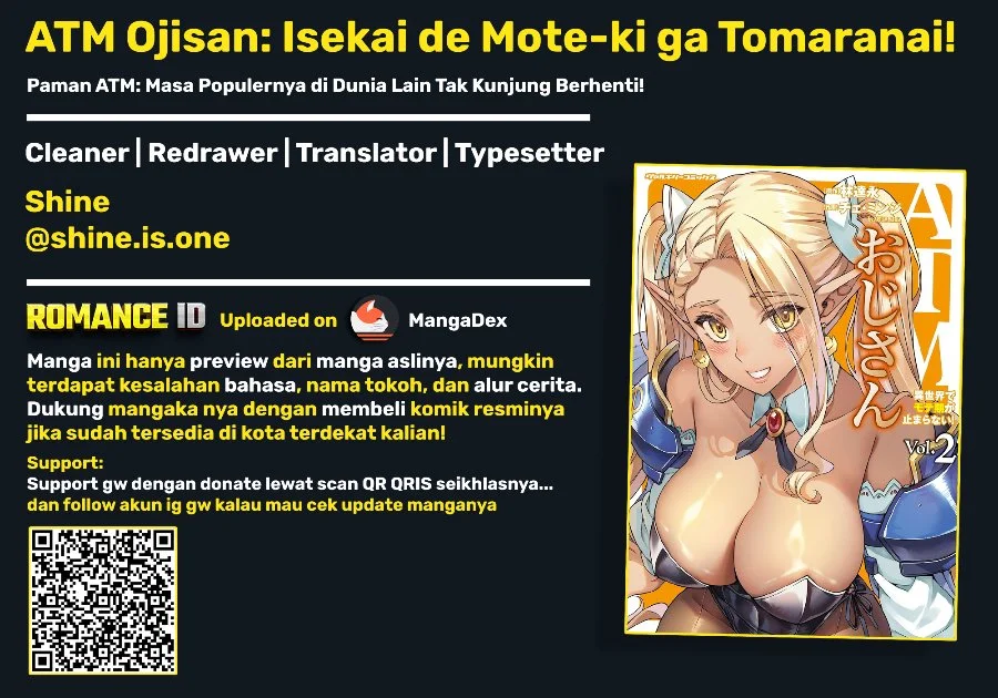 Komik ATM Ojisan: Isekai de Mote-ki ga Tomaranai! Chapter 23 gambar 1