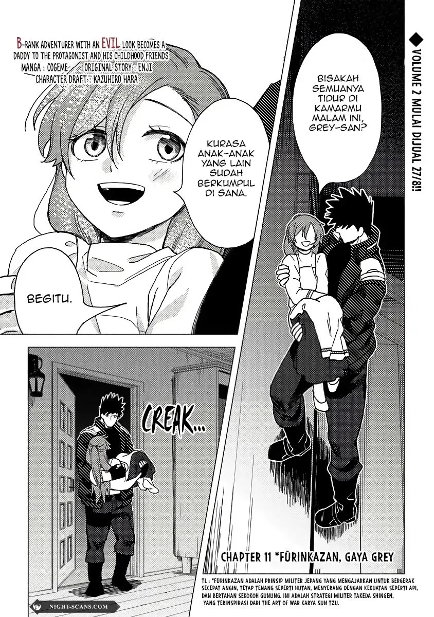 Manga B-Rank Adventurer With an Evil Look Becomes a Daddy to the Protagonist and His Childhood Friends (Akuninzura shita B-kyuu Boukensha) Chapter 11 gambar 2