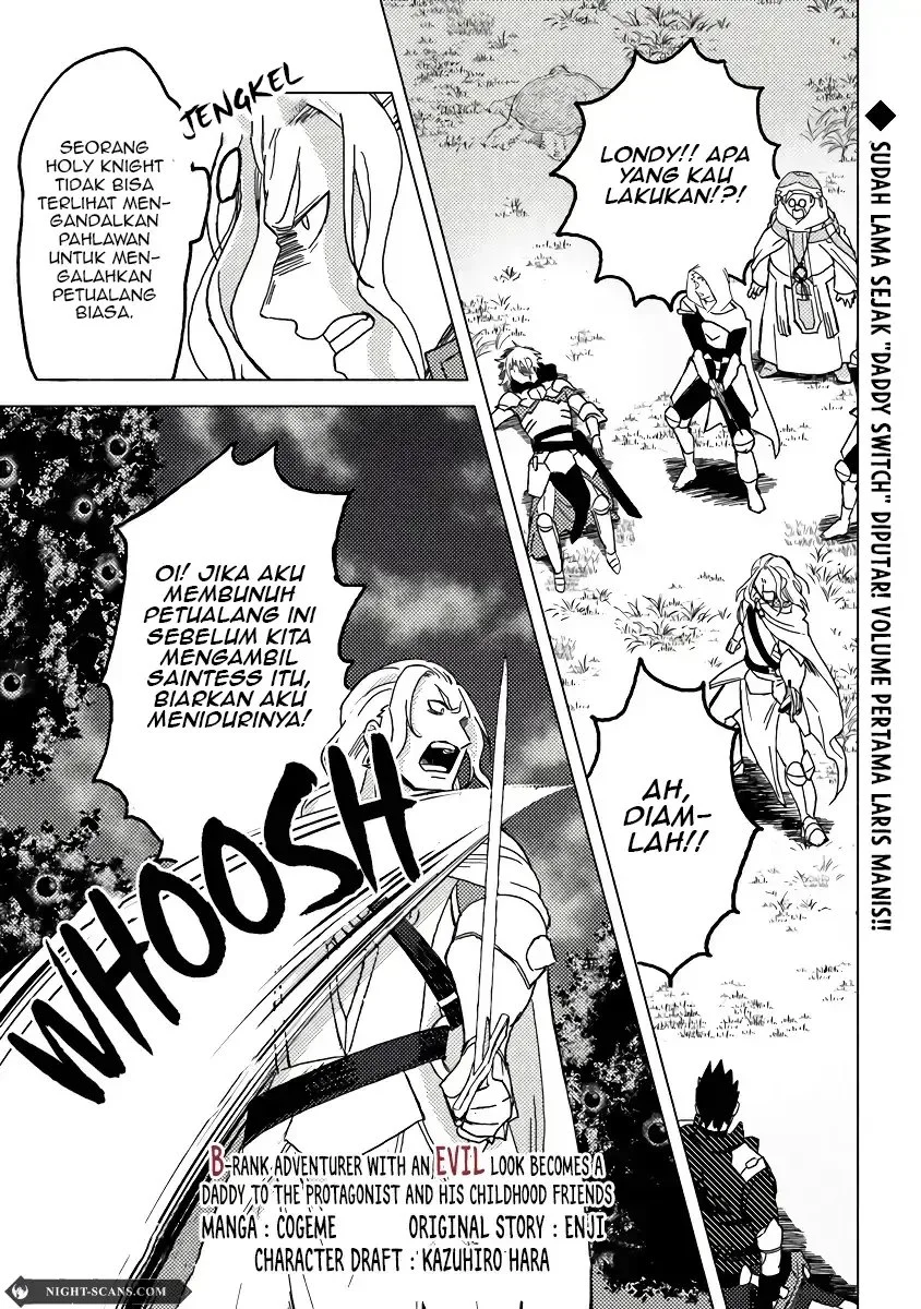 Manga B-Rank Adventurer With an Evil Look Becomes a Daddy to the Protagonist and His Childhood Friends (Akuninzura shita B-kyuu Boukensha) Chapter 9 gambar 2